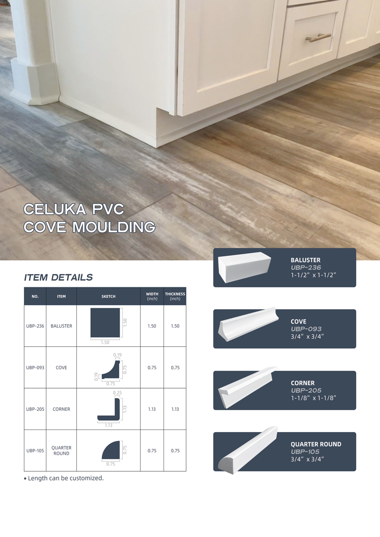 LilyKung8's tweet photo. #PVC #Cove #Moulding
Having Max Ti02 to Enhance UV block performance
With ± 1/32” Precision tolerance!!!
See more at-https://t.co/Fk29ma70Qs https://t.co/D7q0xsEzwX