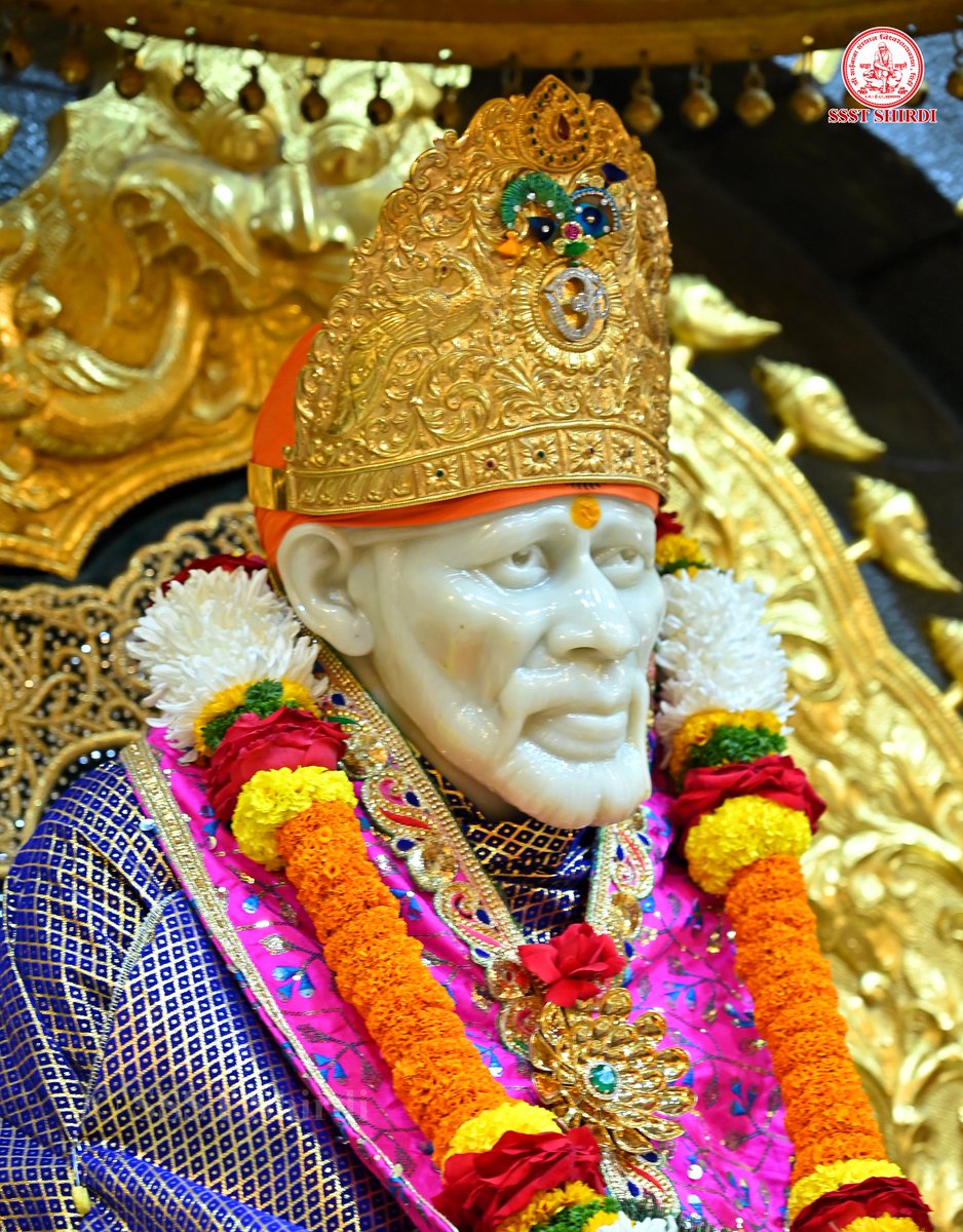 SSSTShirdi's tweet photo. *!! ॐ साई राम !!*
*श्री साईबाबा संस्थान विश्वस्त व्यवस्था,शिर्डी*
*!! ॐ Sai Ram !!*
*Shri Saibaba Sansthan Trust, Shirdi*
≈≈≈≈≈≈≈≈≈≈≈≈≈≈≈≈≈ *आरती :-माध्यान्ह आरती* 
  *गुरुवार २८ नोव्हेंबर* *२०२४*   
*Aarti :-Madhyan Aarti*
*Thursday 28 Nov 2024* https://t.co/ZaHbs8PDLd