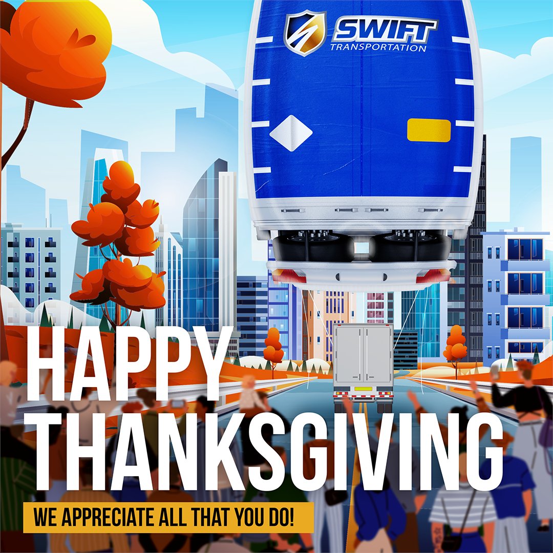 SwiftTransport's tweet photo. Sending our heartfelt gratitude to all our drivers this Thanksgiving! π¦ Your relentless efforts make every journey seamless. We are thankful for you!
#Thanksgiving #Thankful #SwiftFam https://t.co/IA4LOLmkWi