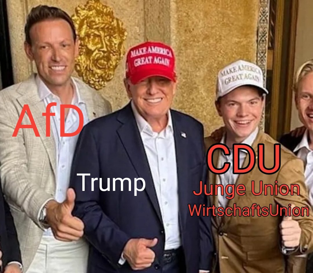 Während des Wahlkampfes wird die #Merz-#CDU so einiges zu erklären haben.

Es braucht keine Brandmauer, wenn man selbst bereit ist, die Arbeit der Faschisten zu übernehmen.
Immer wieder wird bewusst die Nähe zu Trump und MAGA gesucht.

Am trifft sich in Berlin und immer wieder in
