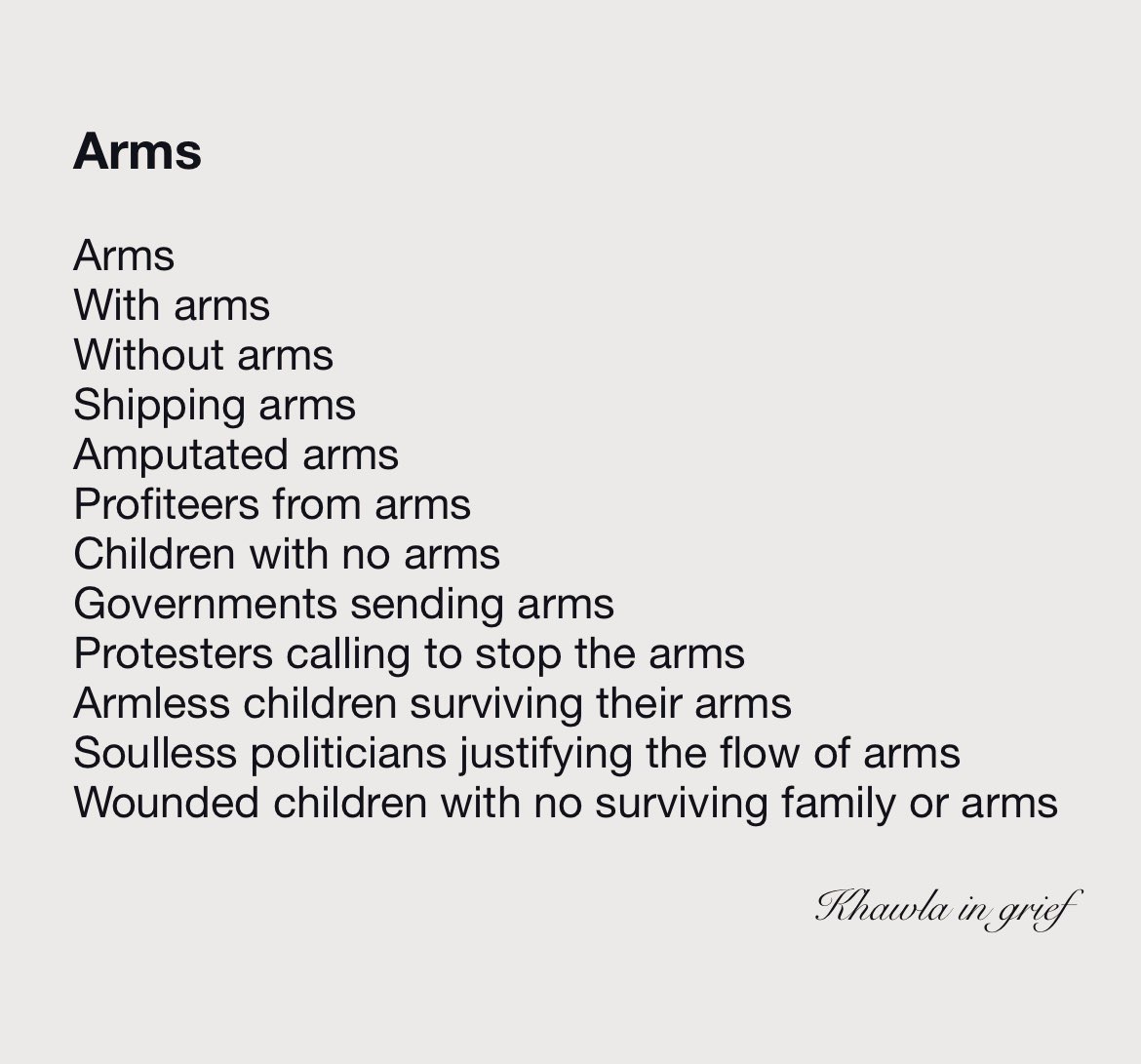 KhawlaBadwan's tweet photo. Arms
#KeepTellingofGaza https://t.co/72hXkbi7mE