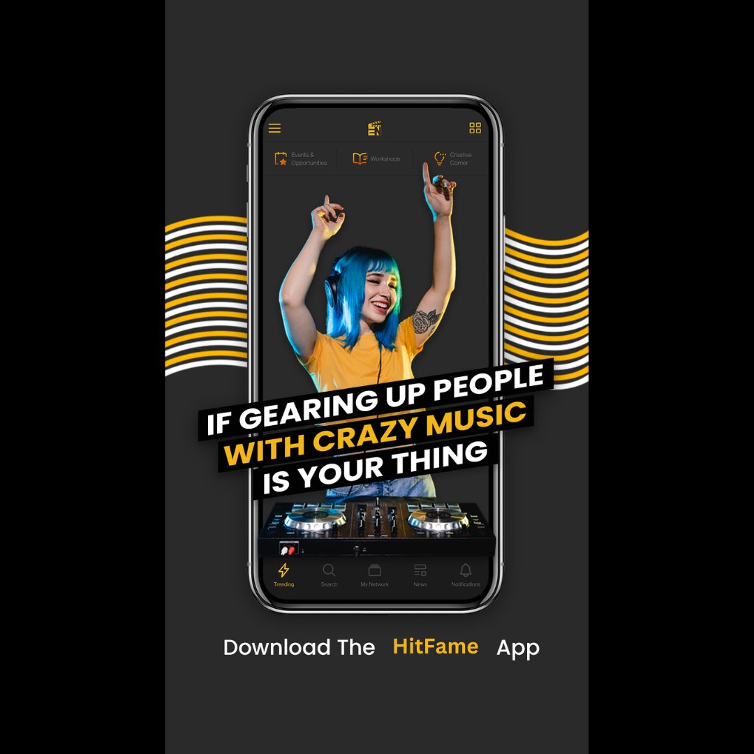 HitFameOfficial's tweet image. 🎶 Gear up, bring the crazy energy, and let your music define the moment! Whether you’re rocking the decks or dropping the mic, HitFame is your ultimate stage. Download today and start shining! 🌟🎛️
.
.
.
.
.
.
.
#musicvibes #creativedreams #hitfameapp #musicianlife #onstagegoals