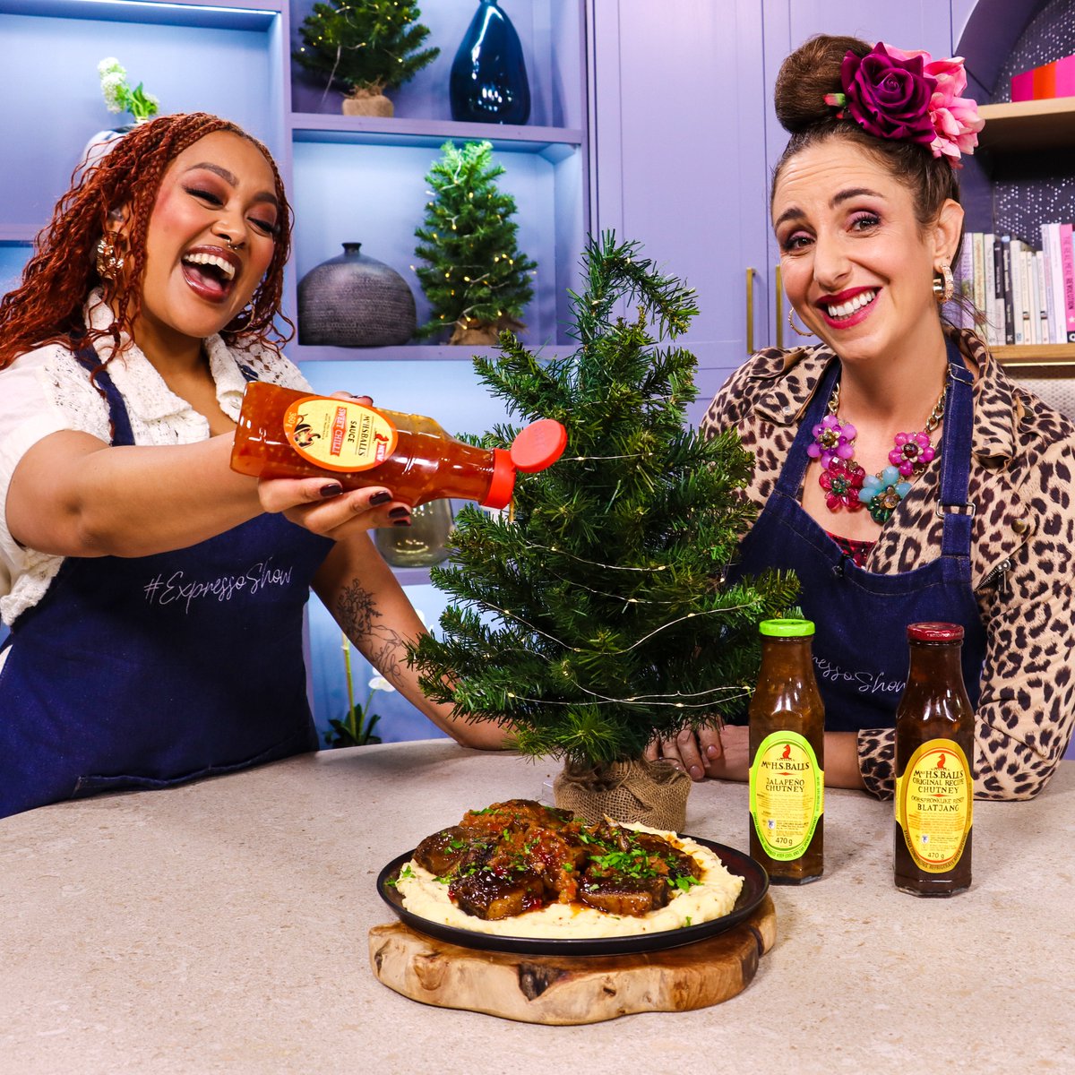 expressoshow's tweet photo. Festive is on us with MRS BALLS! 🥳 Stand a chance to win your share of R40,000 every week until 6 December when you share your Mrs Balls-inspired dish, include a photo and use #MrsBalls to enter. Competition closes Friday 12pm. Ts&amp;Cs: https://t.co/E8S2zVi5q2  #ExpressoShow https://t.co/ESsboFe2bv