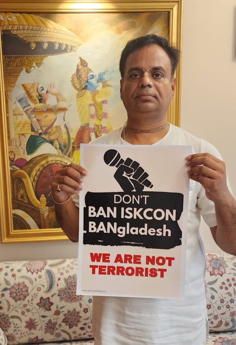 BANgladesh, don't BAN ISKCON

WE ARE NOT TERRORISTS 
#SaveBangladeshiHindus #ISKCON