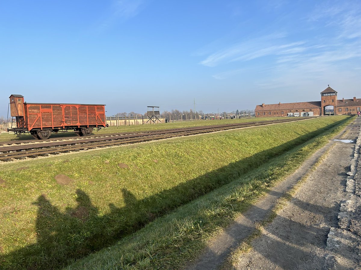 Miss_Paterson2's tweet photo. Yesterday, we visited Auschwitz-Birkenau, a profoundly moving experience. Our incredible guide shared her personal story, as her own uncle tragically lost his life there. We are so grateful for her powerful storytelling and the chance to reflect on this important history. https://t.co/zT1o2YnjAX