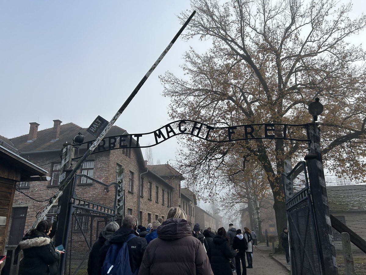 Miss_Paterson2's tweet photo. Yesterday, we visited Auschwitz-Birkenau, a profoundly moving experience. Our incredible guide shared her personal story, as her own uncle tragically lost his life there. We are so grateful for her powerful storytelling and the chance to reflect on this important history. https://t.co/zT1o2YnjAX