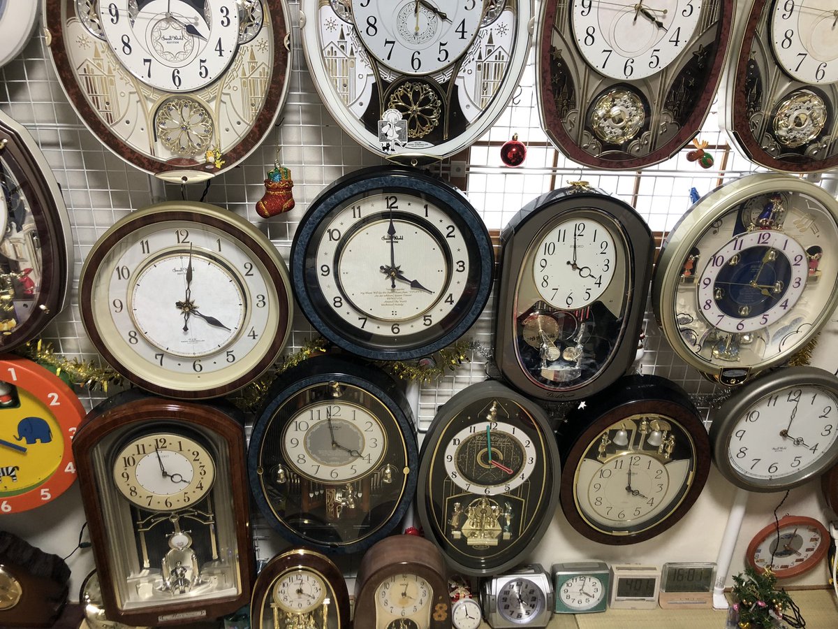 からくり時計　まとめ売り 結構こだわって並べてみたけど90年代の名作からくり時計もっと欲しい