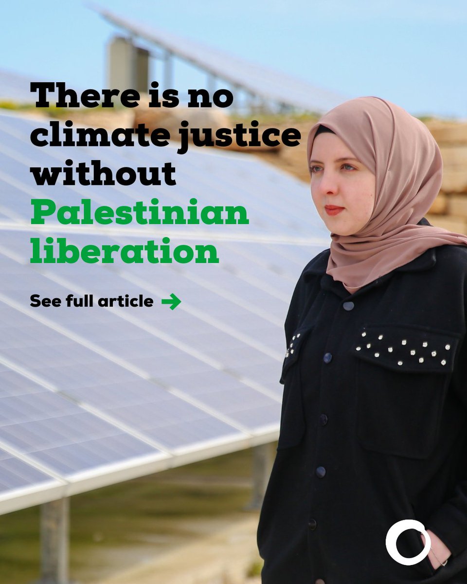 #PalestineDay

Peoples and lands are sacrificed to protect the profits of powerful elites and big corporations and it was no different at this year’s #COP29

We reiterate that there is no climate justice without Palestinian liberation 🇵🇸✊

Latest blog👇
bit.ly/PalLiberation