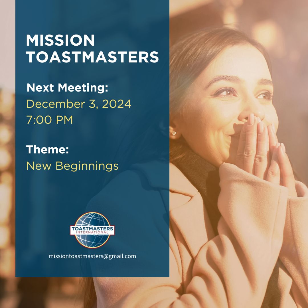 Mission Toastmasters (@missiontoasties) on Twitter photo 