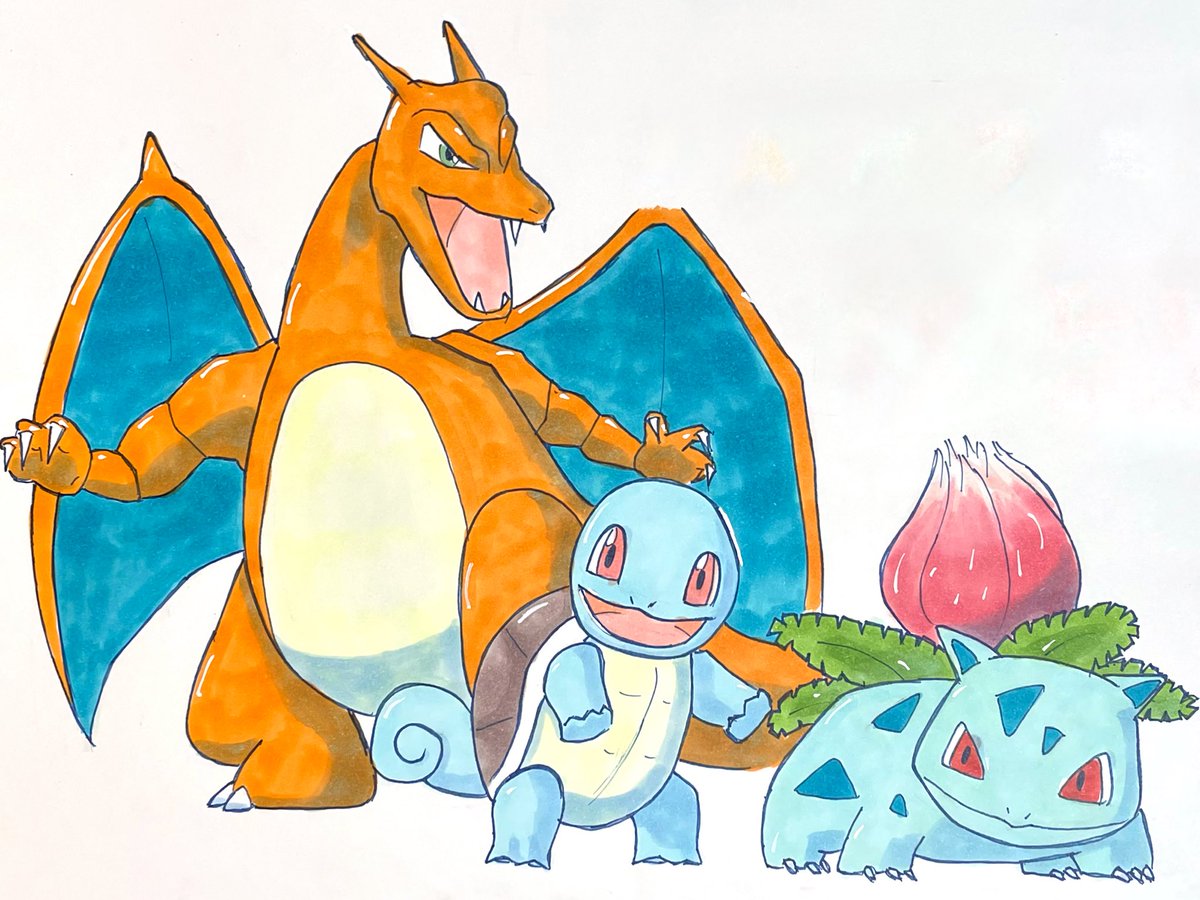 h__ardy's tweet photo. 友達へのプレゼントに描きました🎁
#イラスト #コピック #ポケモン
#illustlation #copicart #Pokemon https://t.co/o4lWs3fm14