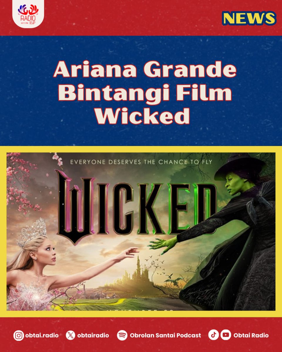 Film terbaru "Wicked" bakal seru abis, Lovers! Bayangin, Ariana Grande berperan sebagai Glinda, bawa drama musikal ini ke level yang baru. Prekuel dari "The Wizard of Oz" ini ngasih tau cerita di balik para penyihir di Oz, jadi bikin penasaran banget!