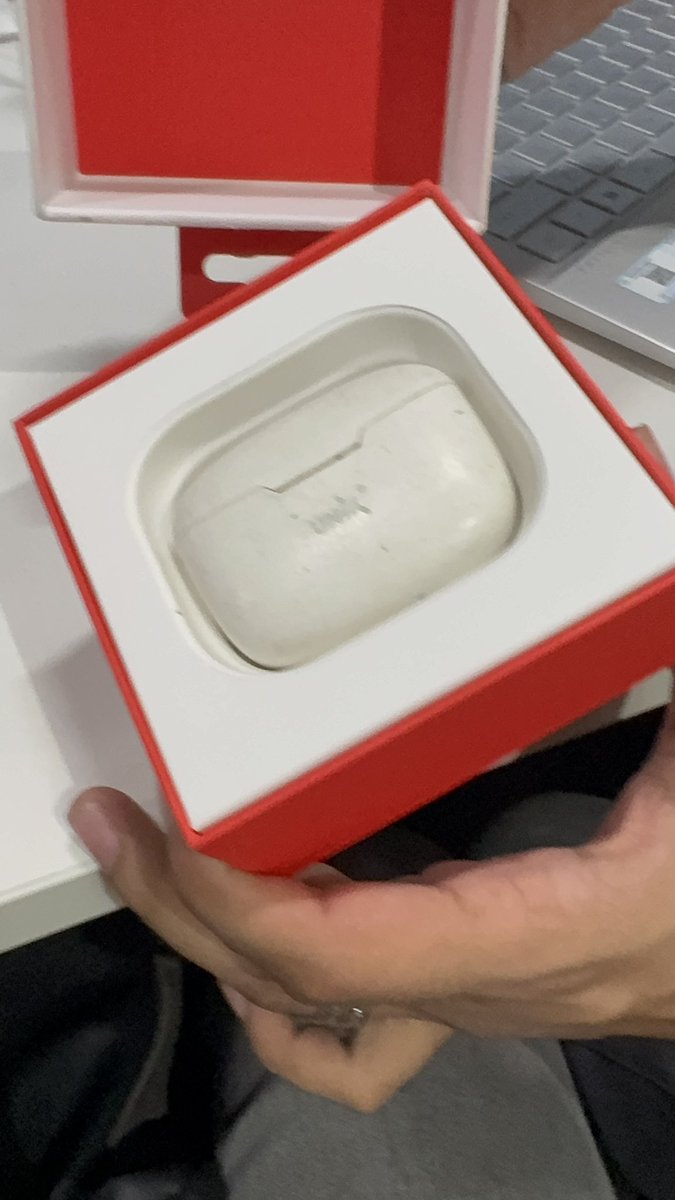 N00bMaX's tweet photo. I got my one plus ear buds 3 delivered today, but suprisingly after unboxing recieved the wrong item @amazonIN , even amazon customer support not helping properly.

I need replacement or refund for the same.
@amazonIN 
#amazonindia  @amazonIN  i need the resolution. https://t.co/FX0W1S2M29
