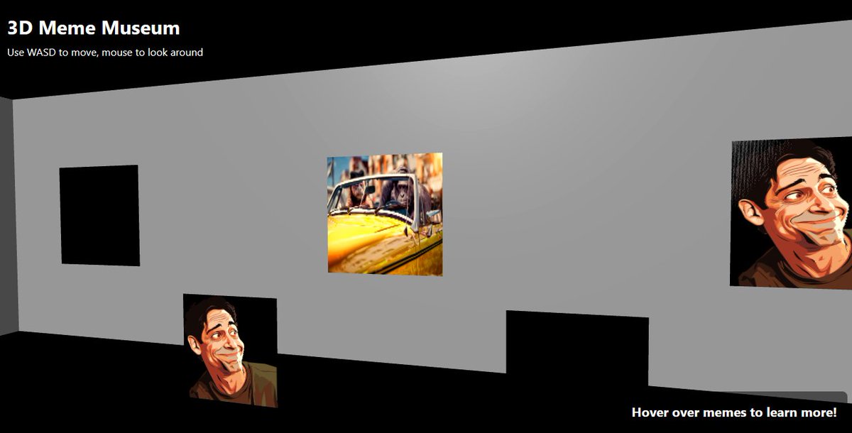 What hapens when you ask SiteCraft AI to generate a 3D meme museum?

builtwithsitecraft.app/6747c36ef2828.…

The AI has a mind of its own