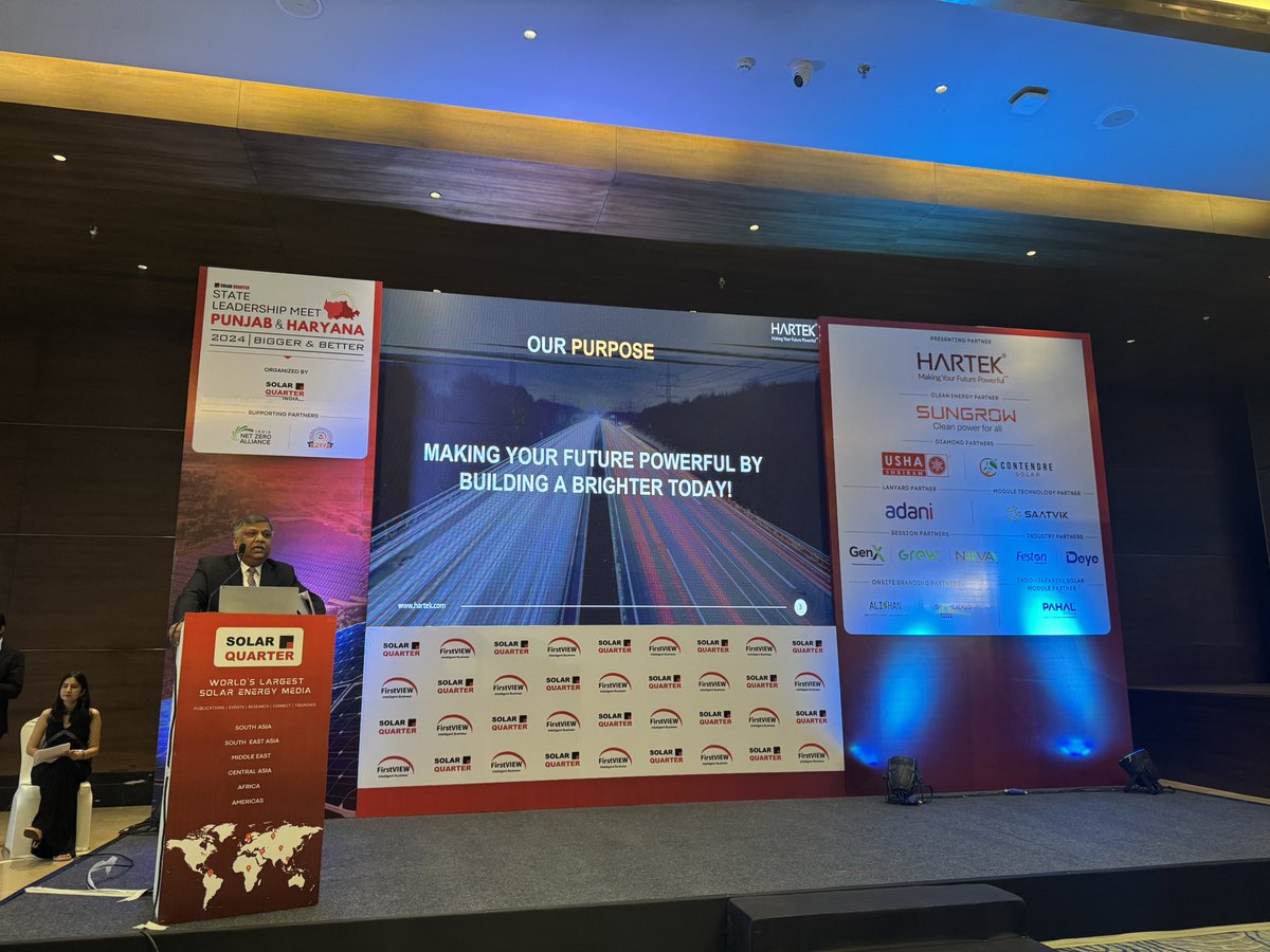 Hartek Group (@hartekgroup) on Twitter photo Opening the stage at Hartek present’s <a href="/SolarQuarter/">SolarQuarter</a> State Leadership Summit - Sanjeev Gupta - Director Technical & Projects reinforced our ‘purpose statement’ as well as the recent key achievements.
#ThinkPower #ThinkHartek #CleanPowerFuture Opening the stage at Hartek present’s <a href="/SolarQuarter/">SolarQuarter</a> State Leadership Summit - Sanjeev Gupta - Director Technical & Projects reinforced our ‘purpose statement’ as well as the recent key achievements.
#ThinkPower #ThinkHartek #CleanPowerFuture