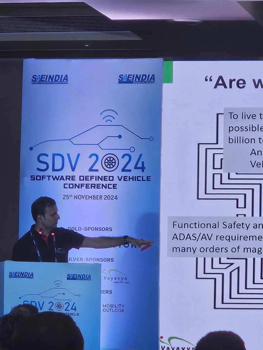vayavya's tweet image. It was an incredible experience to attend the #SoftwareDefined Vehicle Conference 2024, hosted by #SAEINDIA #BENGALURU.
The event brought together industry leaders, innovators, and visionaries shaping the SDV revolution.