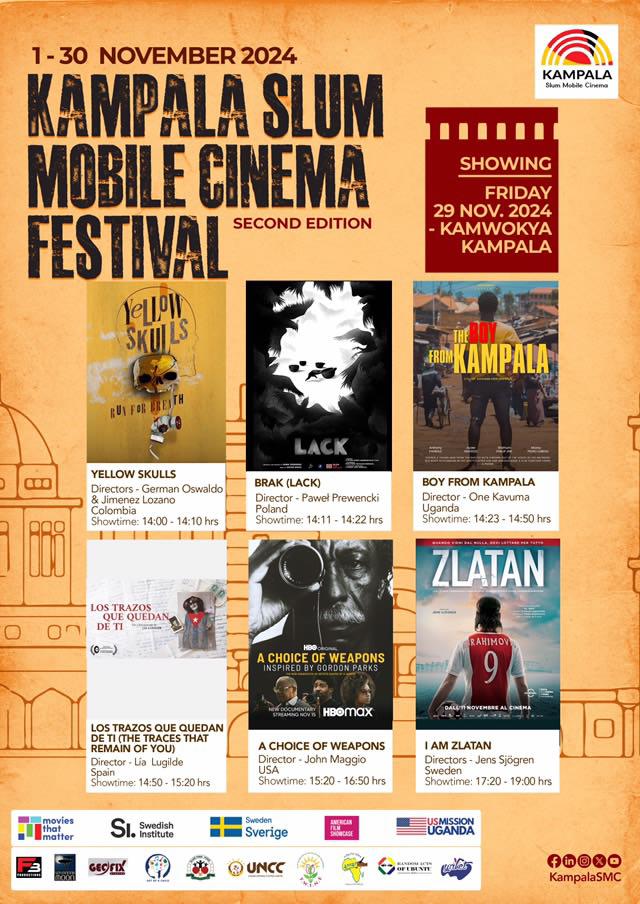KampalaSmc's tweet photo. Tomorrow is day 9 of 10 ( 29th November) at Kampala slum mobile cinema festival. Please join us as we about to end the festival in KAMOKYA , KAMPALA. https://t.co/JJx7WiZpSW