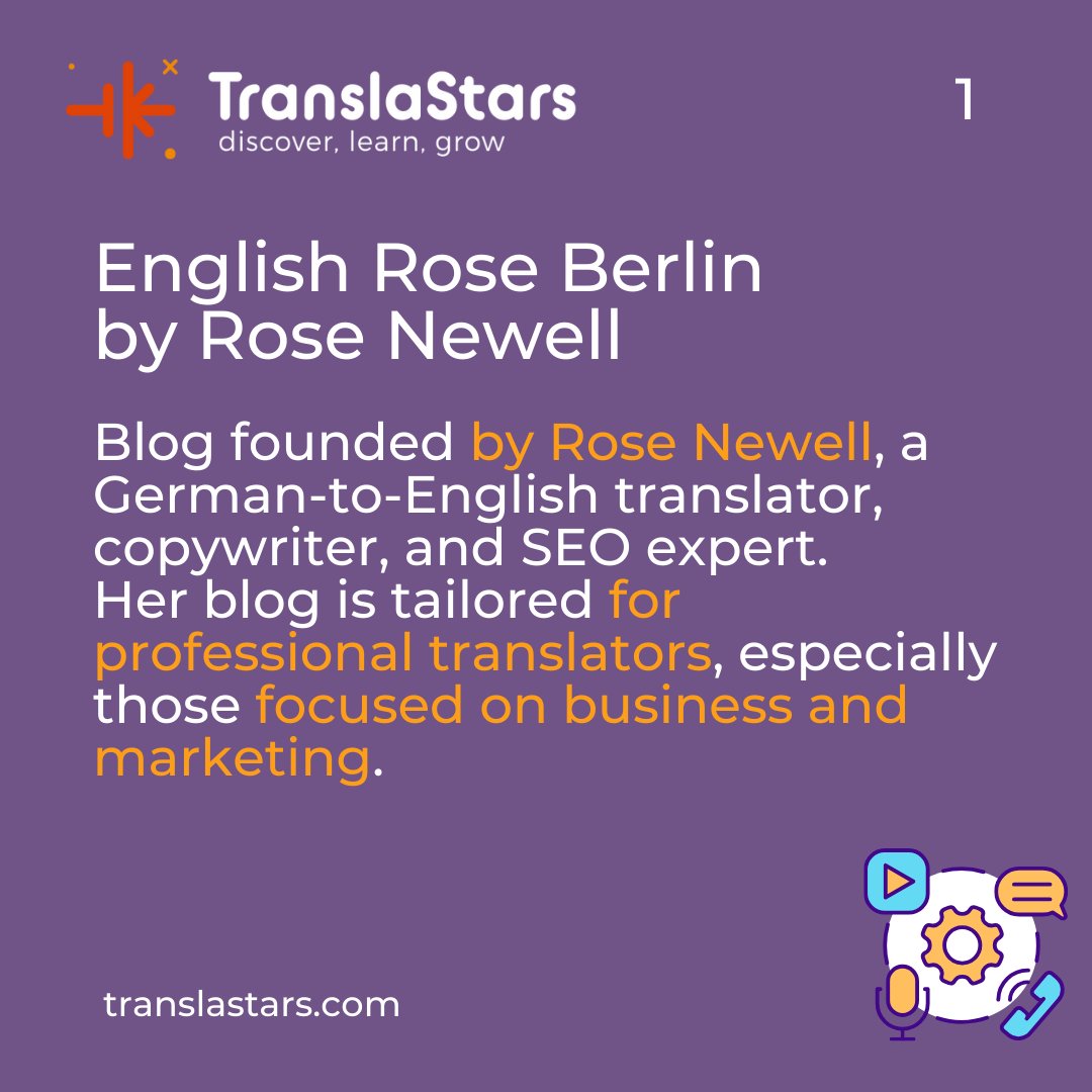 TranslaStars's tweet image. Discover the top 10 #TranslationBlogs (Nov24 Ed) by professional #translators!🌍
✨Gain insights, resources, and grow in the translation world. 
Check out these amazing blogs:
👉englishroseberlin.com 
👉yolocalizo.com
👉And more!

Follow #TranslaStars for more! 📈