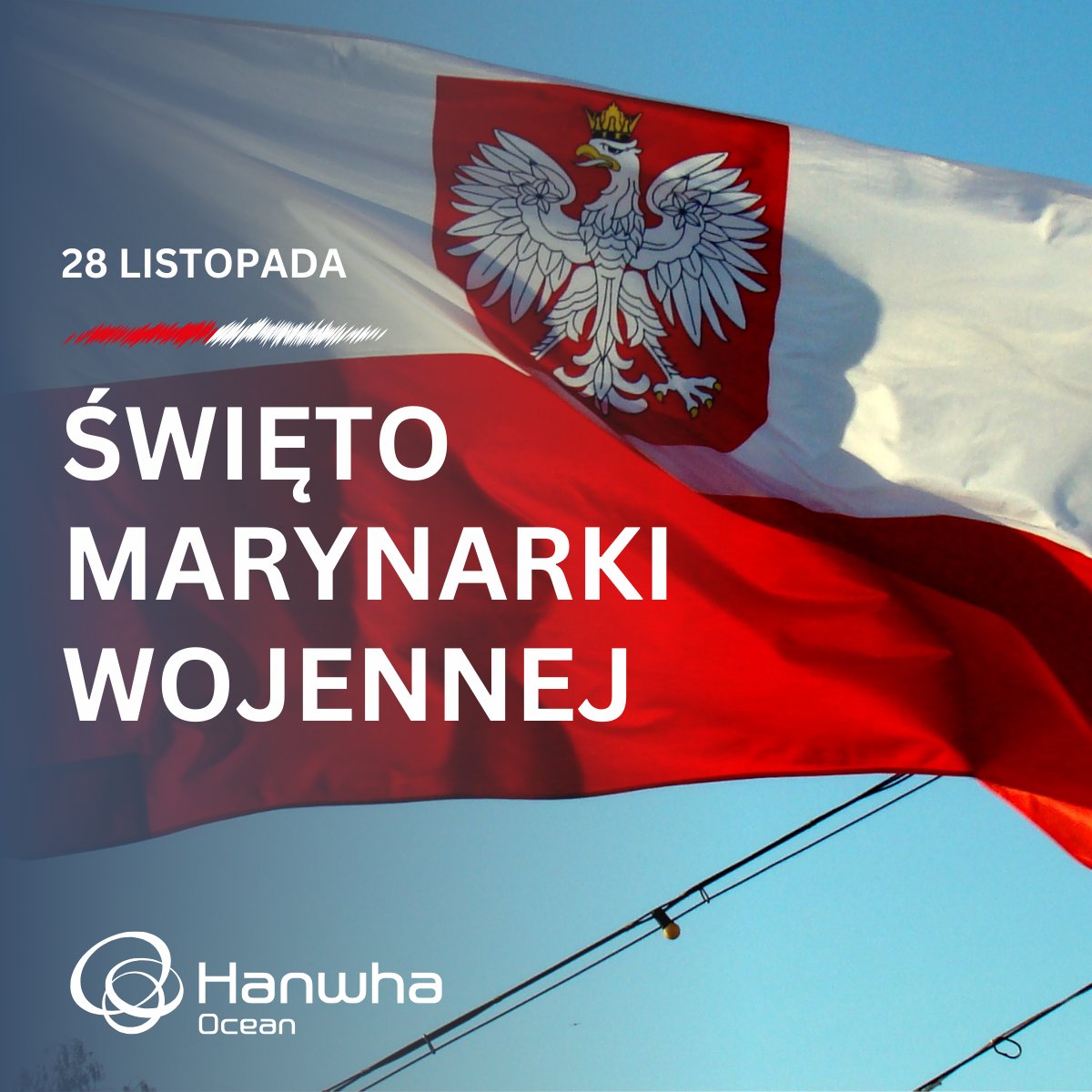 HanwhaOcean_PL's tweet photo. ⚓ Szczęśliwego Święta Marynarki Wojennej!

Dziś składamy hołd tradycji, odwadze i poświęceniu @MarWojRP. #HanwhaOcean z dumą wspiera wszystkich będących w służbie, którzy stoją na straży suwerenności i bezpieczeństwa Polski. https://t.co/gj4nAmnEhc