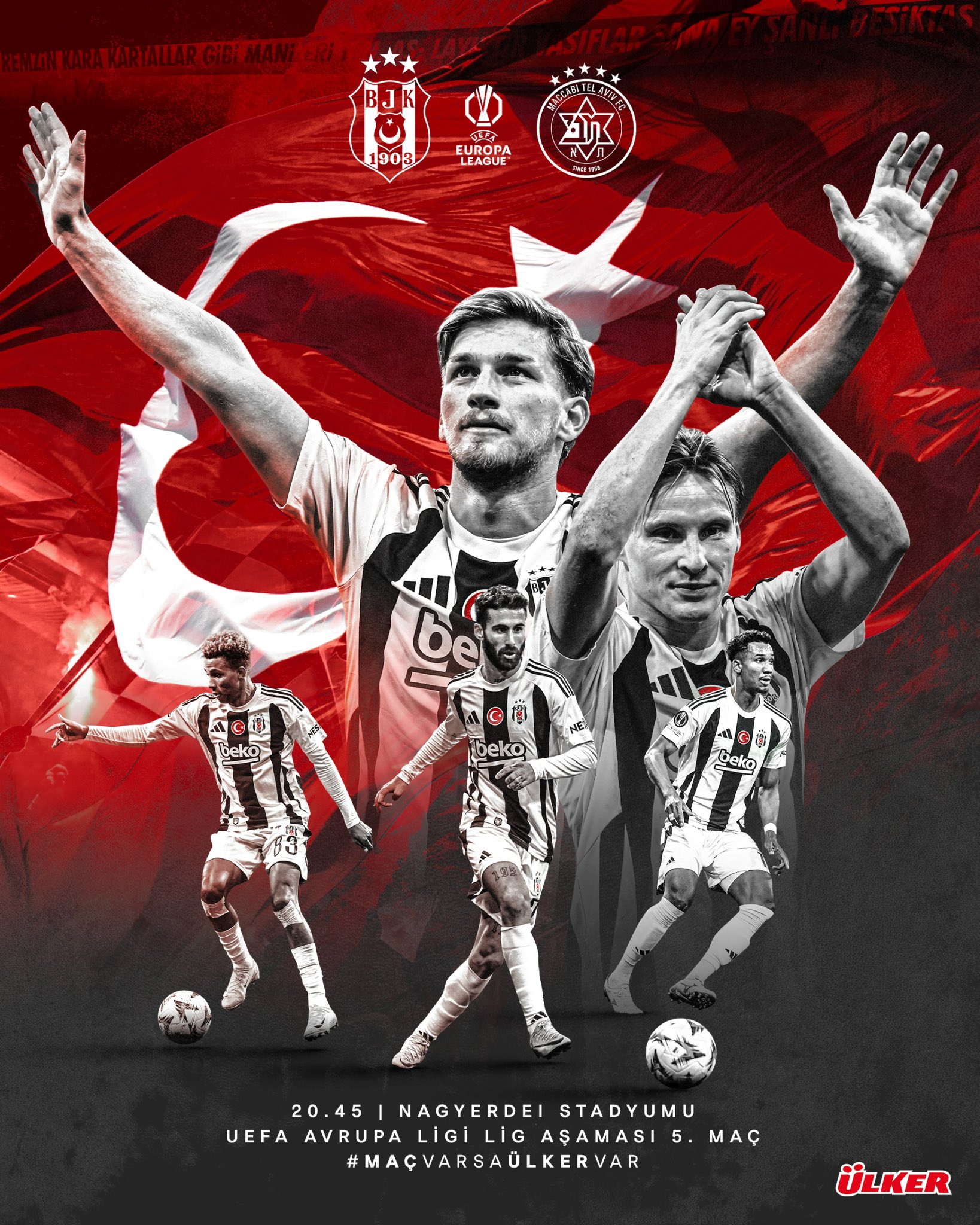 beşiktaş maccabi maç afişi