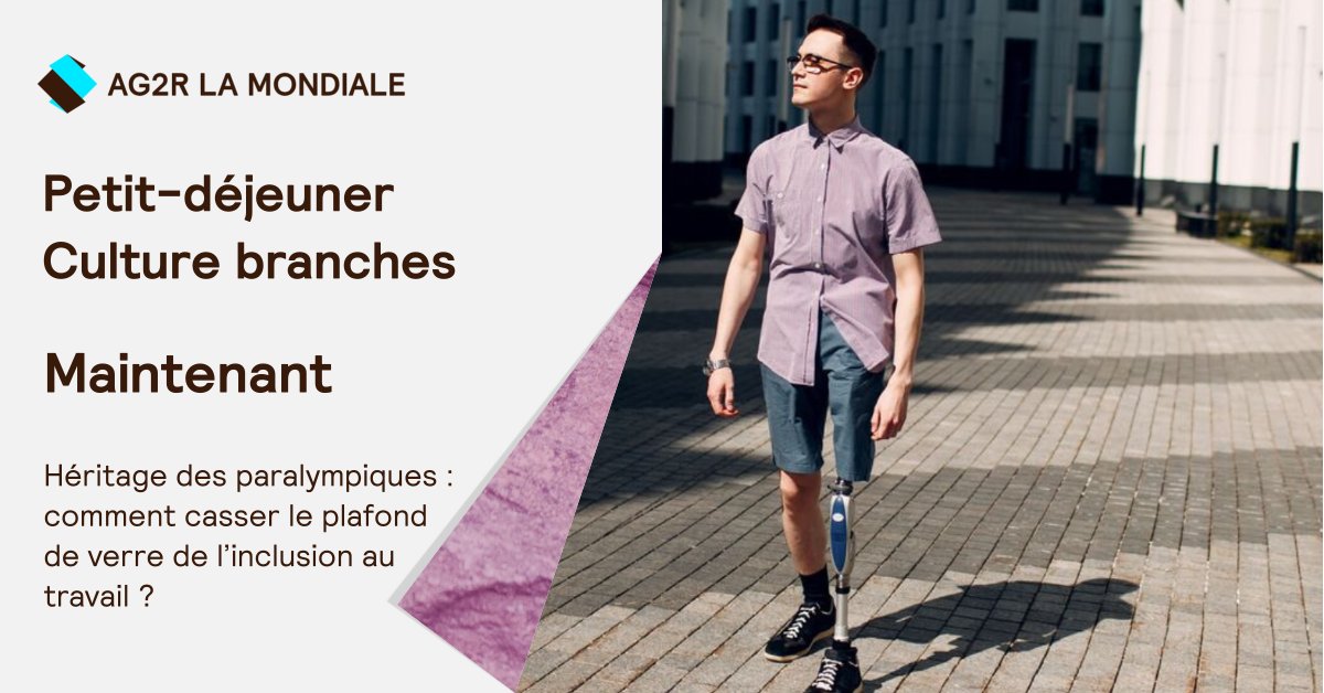 📅 [Evènement] : Le Pdj Culture branches, d’<a href="/AG2RLAMONDIALE/">AG2R LA MONDIALE</a> sur le thème « Héritage des paralympiques : comment casser le plafond de verre de l’#inclusion au #travail ? »​ C'est parti 
#culturebranches #Travail #BranchesProfessionnelles #Inclusion #Handicap #Paris2024