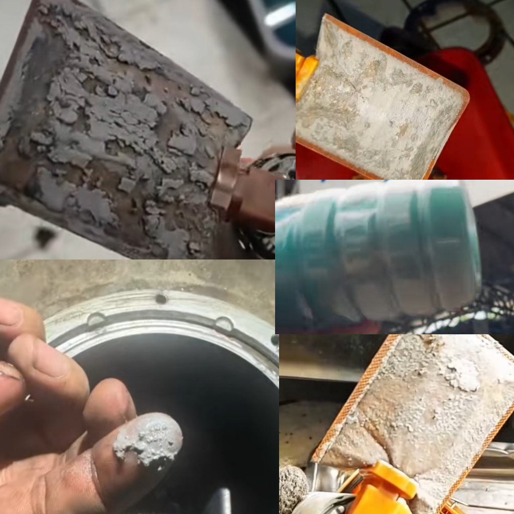 innovacommunity's tweet photo. Hari ini FYI tiktok isinya pertamax, kejadian di mobil Daihatsu &amp; kembaran nya.

Klo diperhatikan, endapan nya mirip2 warna abu. Klo bandingkan warna   coating dinding tanki BBM mobil US, warnanya mirip. Apakah Daihatsu jg sama warna?

Apakah itu coating tankinya rontok? https://t.co/lMtq6tko1I