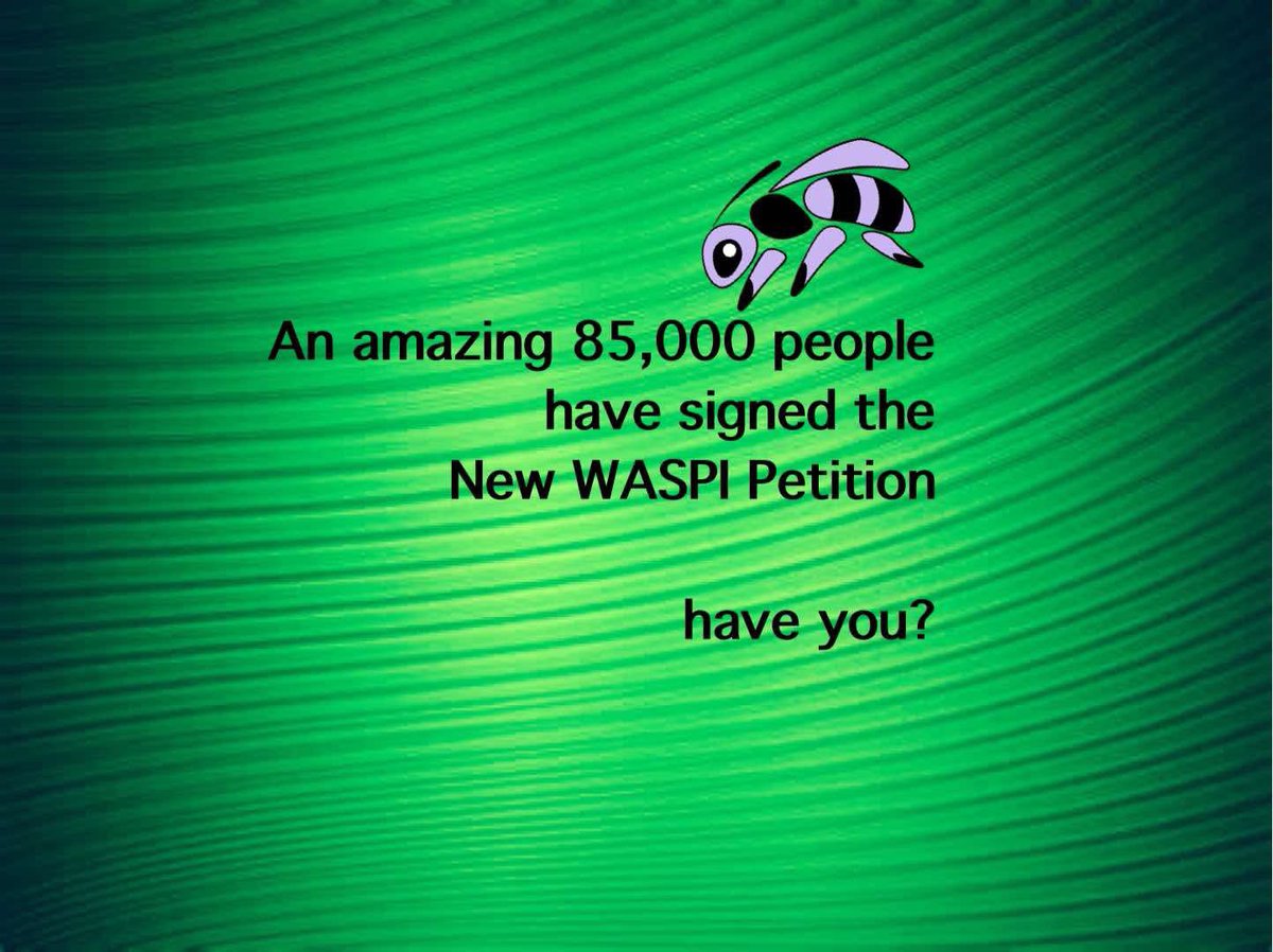 Starting today on 85,000 signatures on our petition for compensation for #WASPI injustice.  Please sign and share as widely as you can.

petition.parliament.uk/petitions/7007…