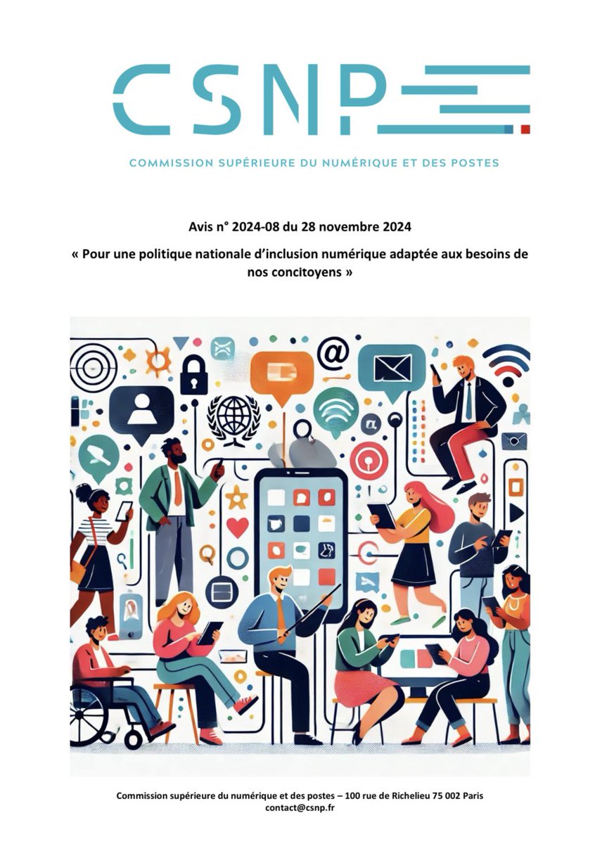 La #CSNP alerte le gouvernement et les parlementaires sur les menaces du #PLF2025 sur la politique d’#inclusion #numérique : 27 M€ annoncés pour 2025 contre 62 M€ en 2024. 

✅➡️ retrouvez notre avis ici : csnp.fr/avis/

#ConseillersNumériques