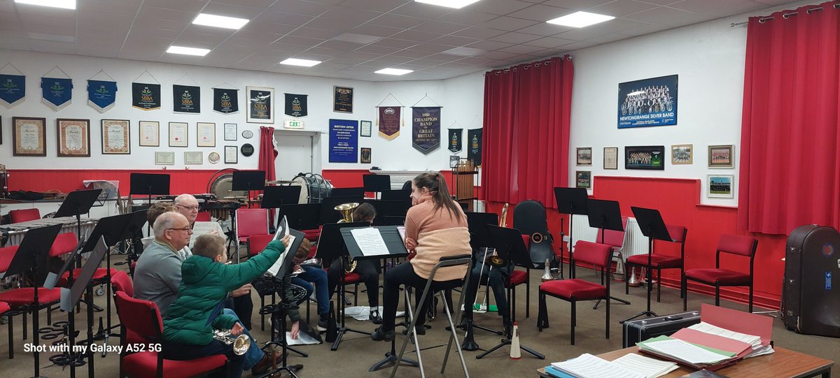 Great rehearsals tonight everyone sounding good now for some Christmas music.