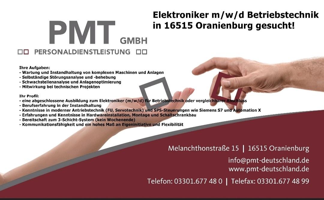 Hallo wir suchen #elektriker #elektroniker #elektrohelfer in #oranienburg 

Schickt uns eure #bewerbung an
bewerbung@pmt-deutschland.de 

#pmt #pmt_personal #pmtgmbh #potsdam
#jobs #jobsuche #jobsohv #jobsoberhavel
#berlin #jobs #jobsuche #berlinjobs #jobsinberlin #jobangebot