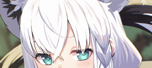 白上フブキ 「本日20時にイラスト投稿します。 」|とくまろのイラスト
