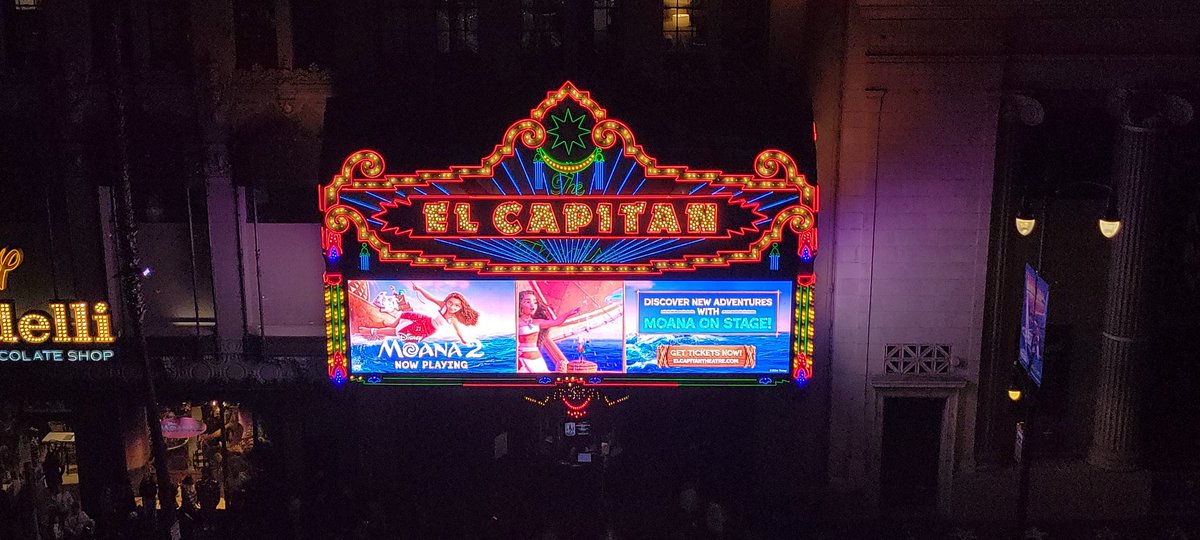 Disneyfan9523's tweet photo. I Just Saw Disney's Moana 2 At The El Capitan Theatre In Hollywood And It Was Amazing! #ElCapitanTheatre #Moana2 #Moana #DisneyMoana #DavidDerrickJr #JasonHand #AbigailBarlow #EmilyBear #Disney #D23 #WaltDisneyAnimationStudios #WaltDisneyCompany #WaltDisneyStudios https://t.co/eNzbVJAeDt