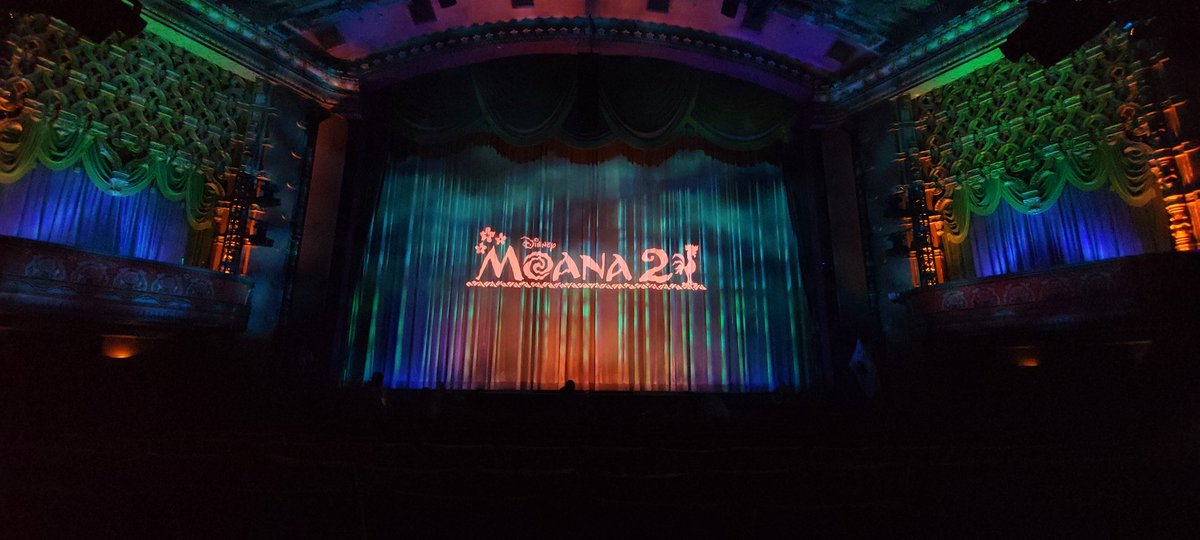 Disneyfan9523's tweet photo. I Just Saw Disney's Moana 2 At The El Capitan Theatre In Hollywood And It Was Amazing! #ElCapitanTheatre #Moana2 #Moana #DisneyMoana #DavidDerrickJr #JasonHand #AbigailBarlow #EmilyBear #Disney #D23 #WaltDisneyAnimationStudios #WaltDisneyCompany #WaltDisneyStudios https://t.co/eNzbVJAeDt