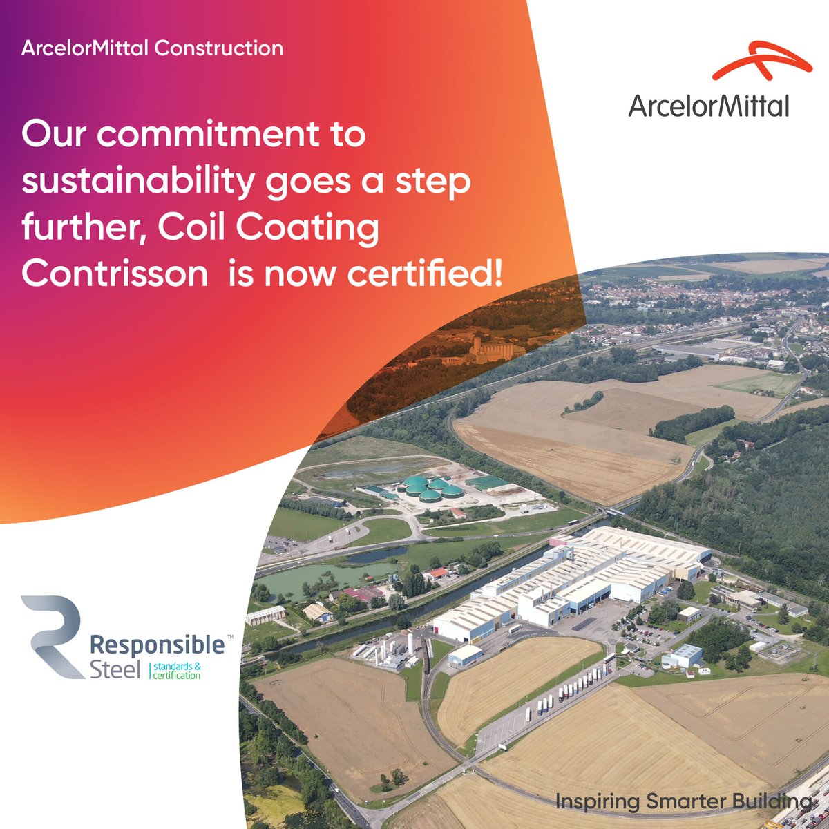 🎉Big news! Our Contrisson coil coating facility is now <a href="/ResponsblSteel/">ResponsibleSteel™</a> Core Site Certification! ♻️ This means we're committed to sustainable steel production. 

Read more: bit.ly/415SCsX

#ResponsibleSteel #Sustainability #Steel