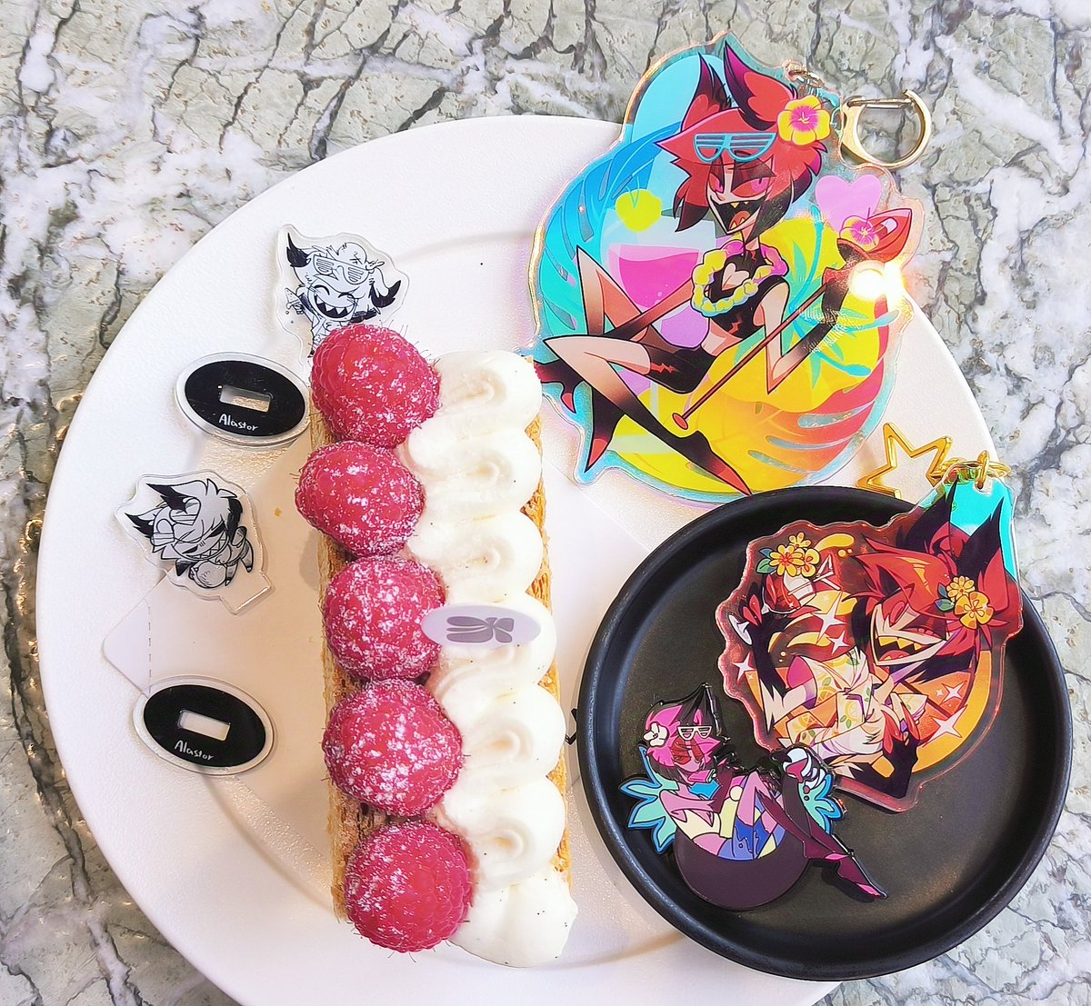 DifferiaStacy's tweet photo. Cute things my friends made this summer #HazbinHotel #HazbinHotelAlastor https://t.co/8U5ntBQlco