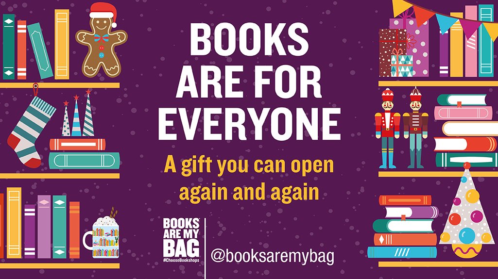 Christmas shopping this week?

There's a book for everyone. 🎁📚  

Visit your local bookshop for personalised recommendations: booksaremybag.com/bookshopsearch

#ChooseBookshops 🎄