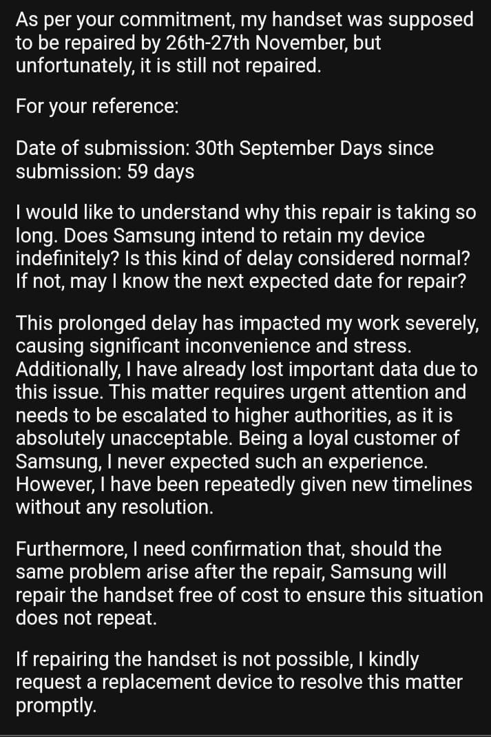 2sudhanhu's tweet photo. @SamsungIndia @SamsungMobile @Samsung @SamsungCEO_Jae @nch1915 @SamMobiles  @SamsungNewsIN @jagograhakjago 
SRN: 4401556151

Urgent attention required: Delay in handset which is not acceptable😡 https://t.co/HTjGZB9RkF