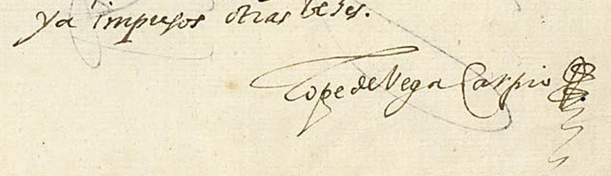 Obligaciones docentes me impiden estar en el #LopePolítico de <a href="/ProlopeUab/">Prolope</a> que se celebra estos días, pero aquí os dejo una firma autógrafa del Fénix en un documento legal que, hasta donde sé, no se ha citado (y atañe a una temprana "Parte" del Fénix: ¿conflicto de intereses?).