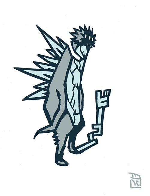 「このタッチで怪獣イラストビーコン#帰ってきたウルトラマン#このタッチ #ファンア」|花小金井正幸＠喫茶宝石箱での個展。2023年開催予定のイラスト