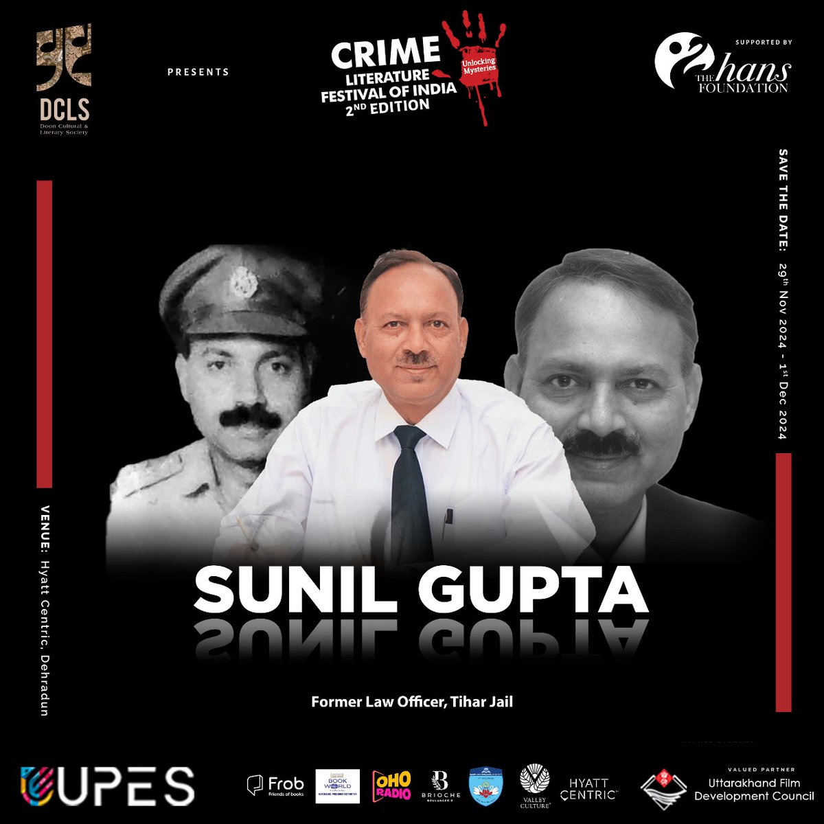 crimeliterature's tweet image. We're honored to have Sunil Gupta, former Law Officer of Tihar Jail and an authority on India's prison system, join us at the Crime Literature Festival of India! 🖋️

#CLFI #CrimeLiteratureFestival #SunilGupta #JusticeAndLiterature"