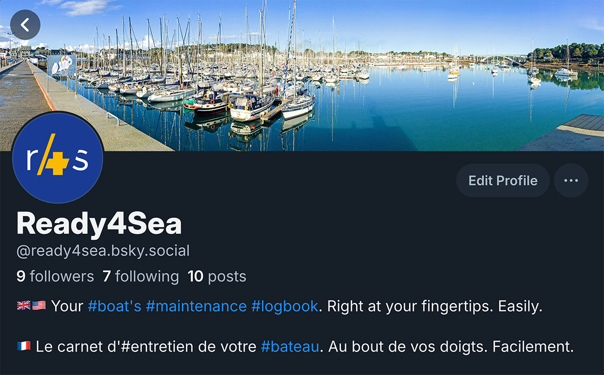 🇺🇸🇬🇧 Ready4Sea sets sail on Bluesky!

We recently joined the trending social network.

Board with us!

--

🇫🇷 Ready4sea débarque sur Bluesky !

Nous sommes depuis peu présents sur le réseau social du moment.

Venez nous y rejoindre !

👉 bsky.app/profile/ready4…