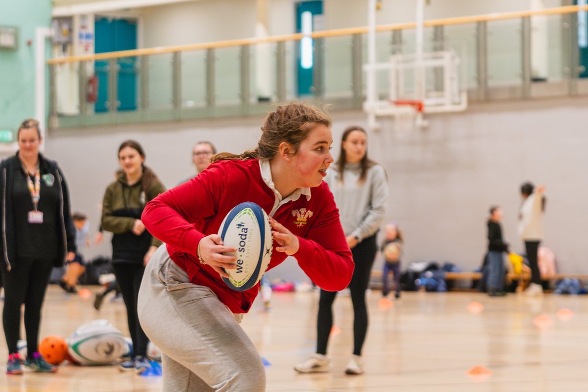 RGCCymuned's tweet photo. Yesterday saw us hold our @WalesDeafRugby community event with children from across the region attending for rugby skills and games.

We were incredibly lucky to be joined by @WalesDeafRugby players Alun and north wales very own @JpHugh who joined in with activities and held a Q&A.
