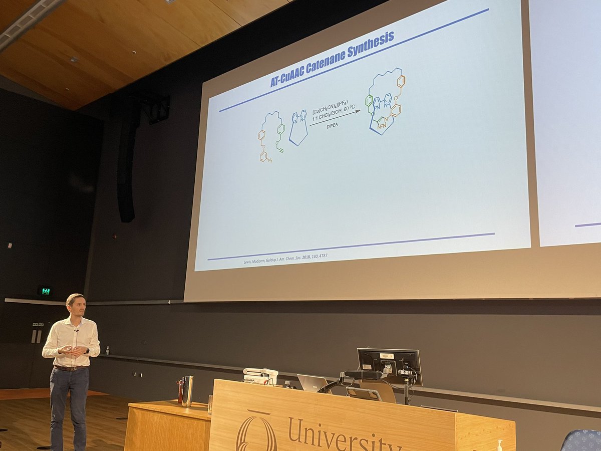 The Gamble Lab (@gamble_lab) on Twitter photo #NZIC24 wrapped up today with plenary speaker <a href="/sgoldup/">Steve Goldup</a> from @UoBchemistry presenting a masterclass on mechanically chiral molecules. It been a blast as conference chair and I am grateful for the help of Ali and team at akB, our sponsors, and of course, the committee. #NZIC24 wrapped up today with plenary speaker <a href="/sgoldup/">Steve Goldup</a> from @UoBchemistry presenting a masterclass on mechanically chiral molecules. It been a blast as conference chair and I am grateful for the help of Ali and team at akB, our sponsors, and of course, the committee.