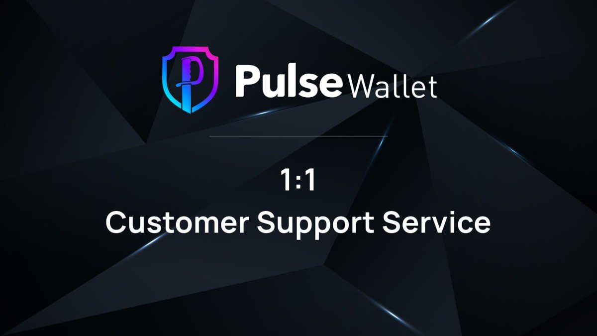 🚨 Pulse Wallet offers official 1:1 customer support! 🚨

For secure, personalized help and to keep your info safe, reach out to us directly at: t.me/PulseWalletSup… 📲

We're here to make your experience safe and smooth! 💬 

#PulseWallet #PulseChain $PLS $HEX