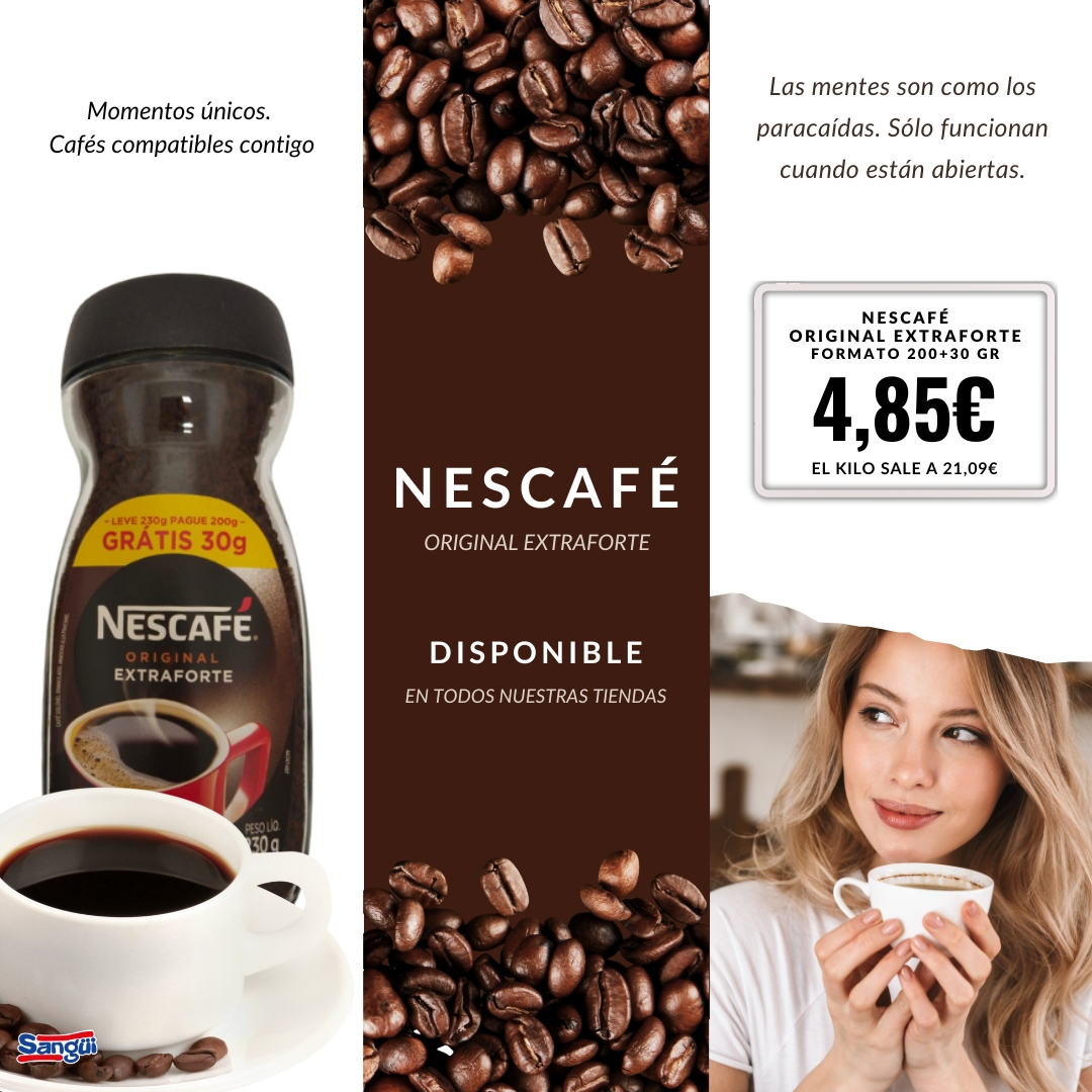 SuperSangui's tweet image. NESCAFÉ Original calentito es un acierto en esos días de invierno ❄️ que cuesta tanto salir de la cama.

Momentos únicos. 🏠 Cafés compatibles contigo.☕

#Nescaféoriginal #supermercados #sangüi

Más superprecios como este en sanguisupermercados.es/ofertas