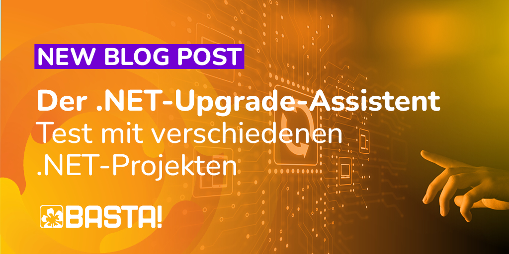 BASTAcon's tweet image. Neuer BASTA-Blog erhältich!

Dr. Veikko Krypczyk erklärt, wie der .NET-Upgrade-Assistent eure Migrationen revolutioniert! Mit Fokus auf Modernisierung und Automatisierung wird der Prozess von #DotNETFramework zu #DotNET deutlich vereinfacht. 💻✨

▶️ ow.ly/3HSX50UhhGp ◀️