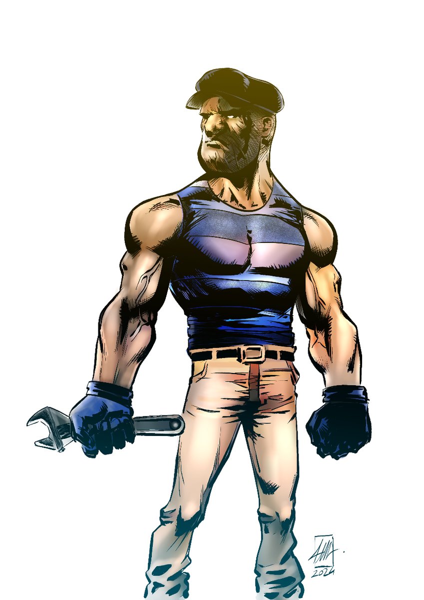 marex05's tweet photo. Very rough sketch vaguely inspired by THE #GOON (but with a bit of #Popeye). Always experimenting with the Colorize tool of CSP and some retouching in post production. Enjoy!
#dark #experiment #colorize #clipstudiopaint #digitalart #comics #drawing #inking #coloring #warmupsketch https://t.co/3OEsAmqtvw
