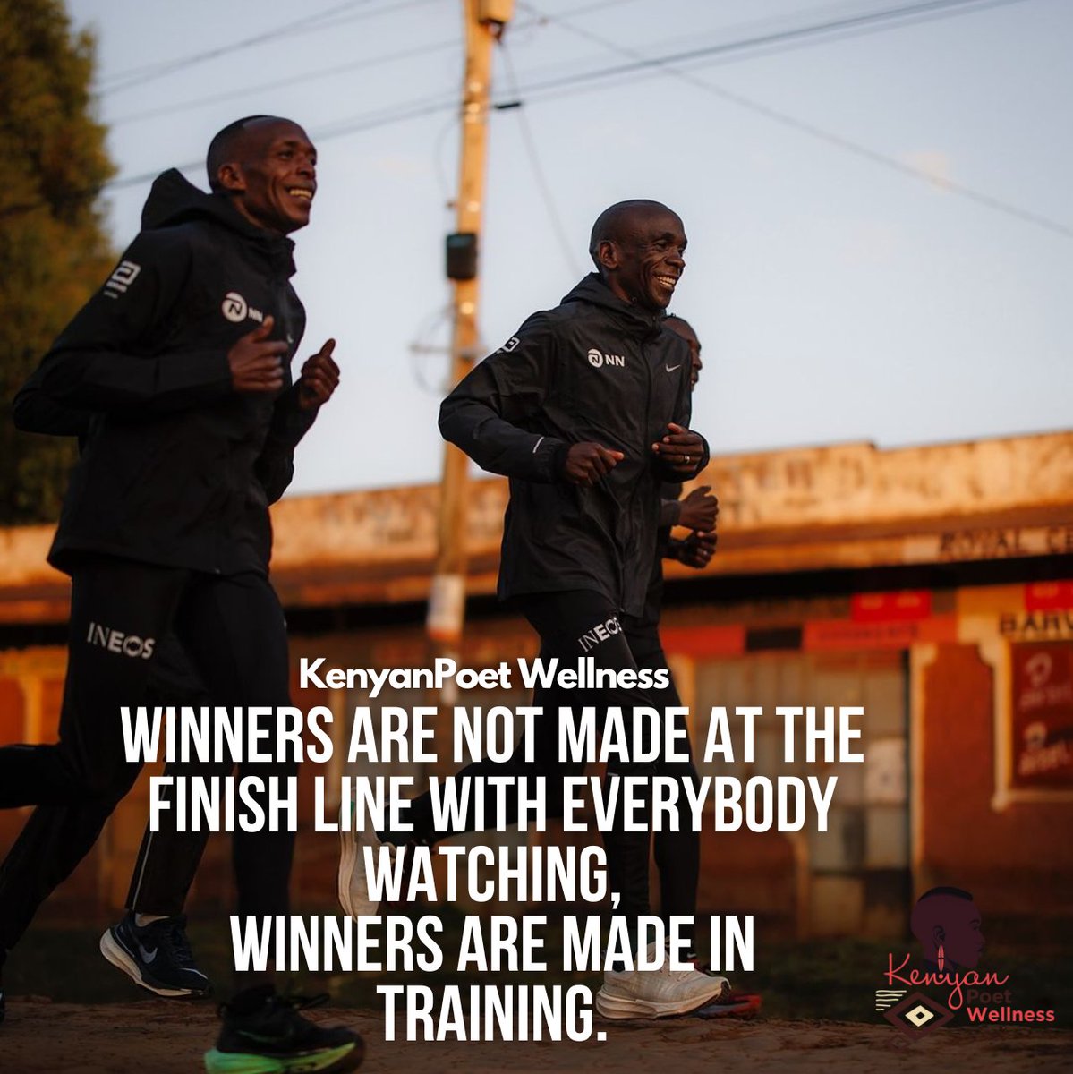 KP_Wellnes's tweet image. Quote of the day:☎ #ThrowbackThursdays 📼

📸:courtesy of @nnrunningteam 

Winners are not made at the finish line with everybody watching,
winners are made in training.

#inspiringhumanstorun #KenyanRunners #KenyanRunningCommunity #Run #Running #inspiringhumanstorun
