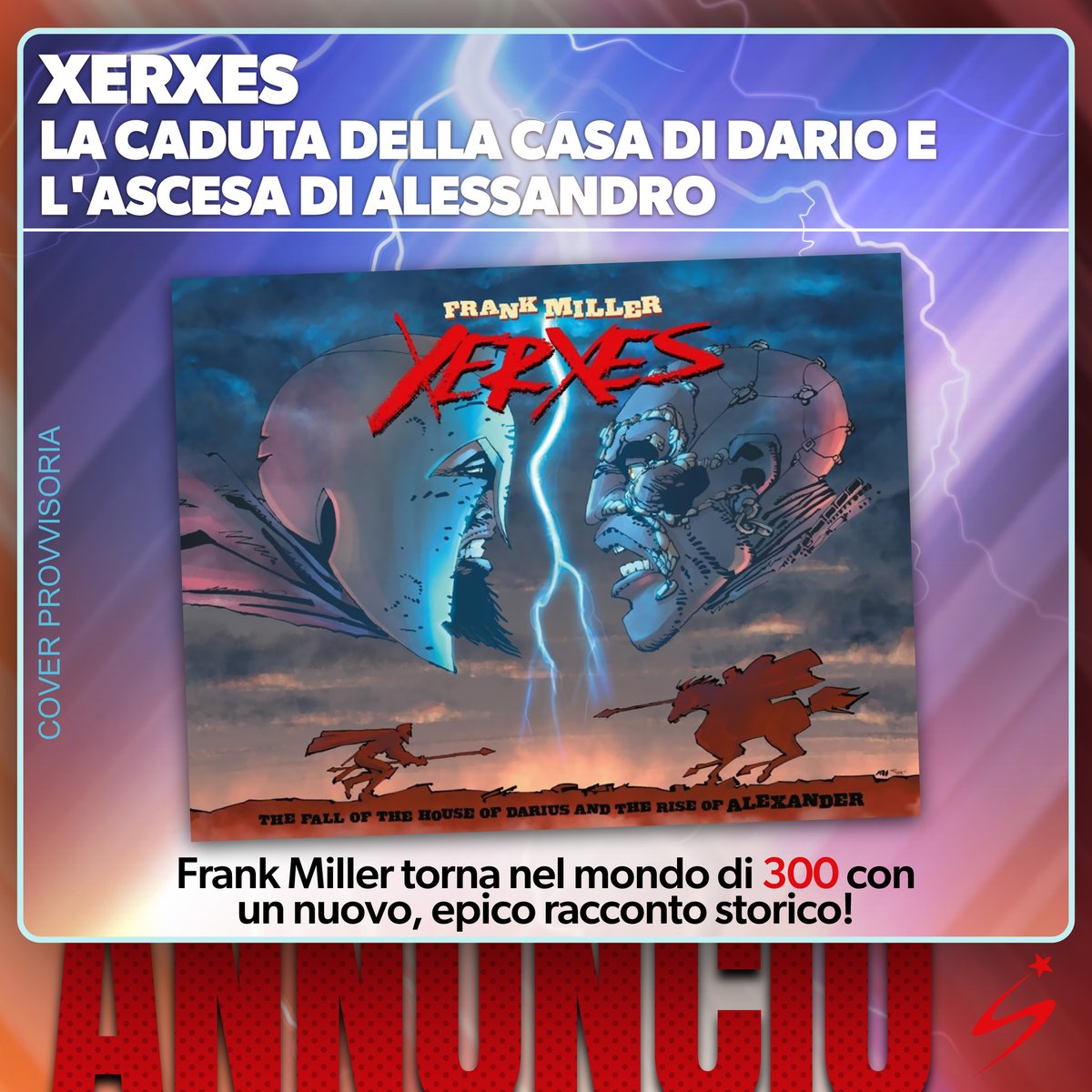 EdStarComics's tweet photo. A primavera 2025 arriverà XERXES - LA CADUTA DELLA CASA DI DARIO E L'ASCESA DI ALESSANDRO, il volume unico prequel-sequel di 300 del grande Frank Miller!

Scoprite maggiori dettagli nella news.
👉 https://t.co/7oF5WK5g1J
#starcomics #ilovecomics #astracomics #frankmiller https://t.co/UgQrm0JSAN
