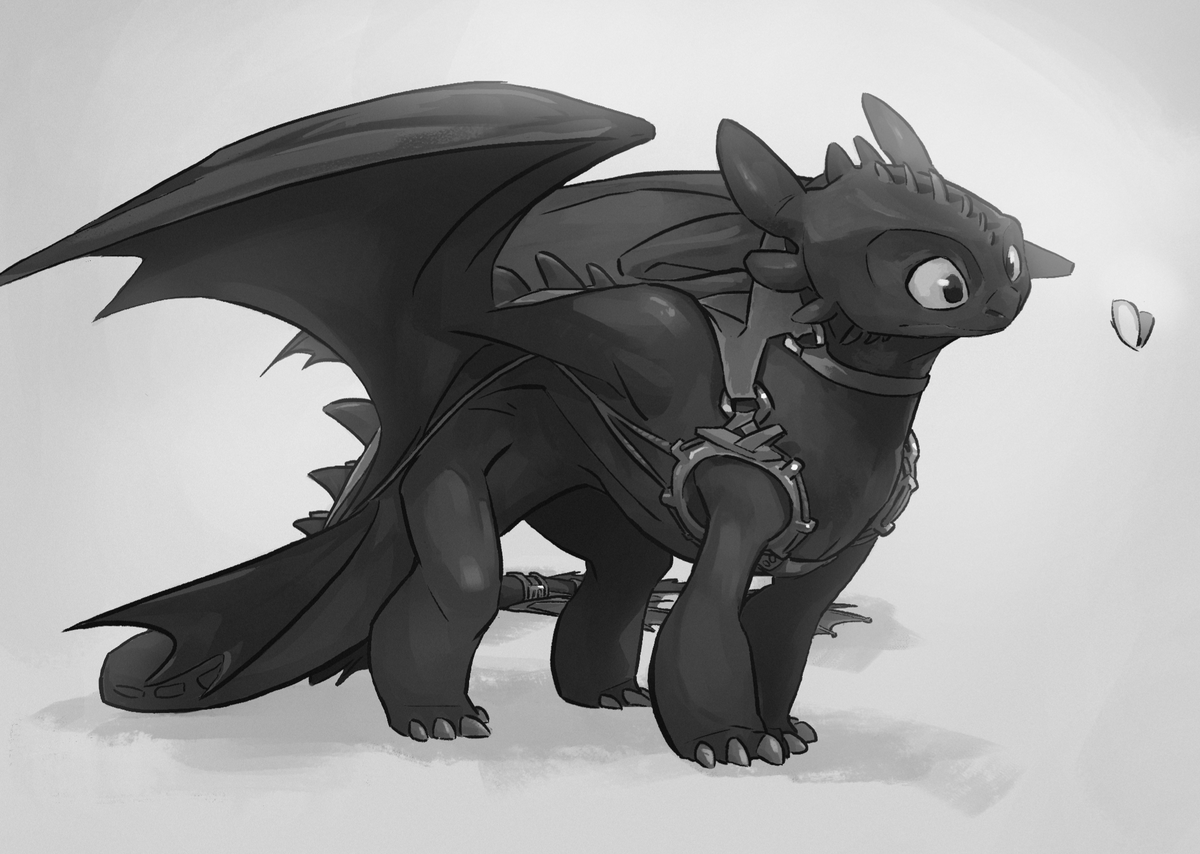 Sketched this fella back in september.
I used to draw #HTTYD a lot, so flexing the muscle memory felt pretty good :)