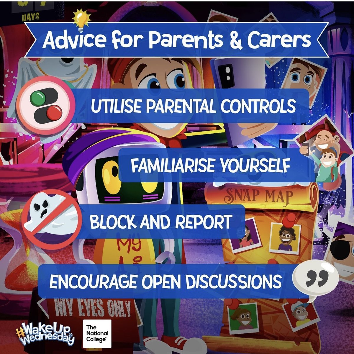 TrinityAcademyH's tweet photo. Snapchat has been available for almost 14 years now 📷💬 It’s expanded plenty in that time – adding new features, and with them, new risks ⚠️ This #WakeUpWednesday, our guide and podcast are revisiting this messaging app, letting you know how to keep younger users safe. https://t.co/cRisyPWg6p